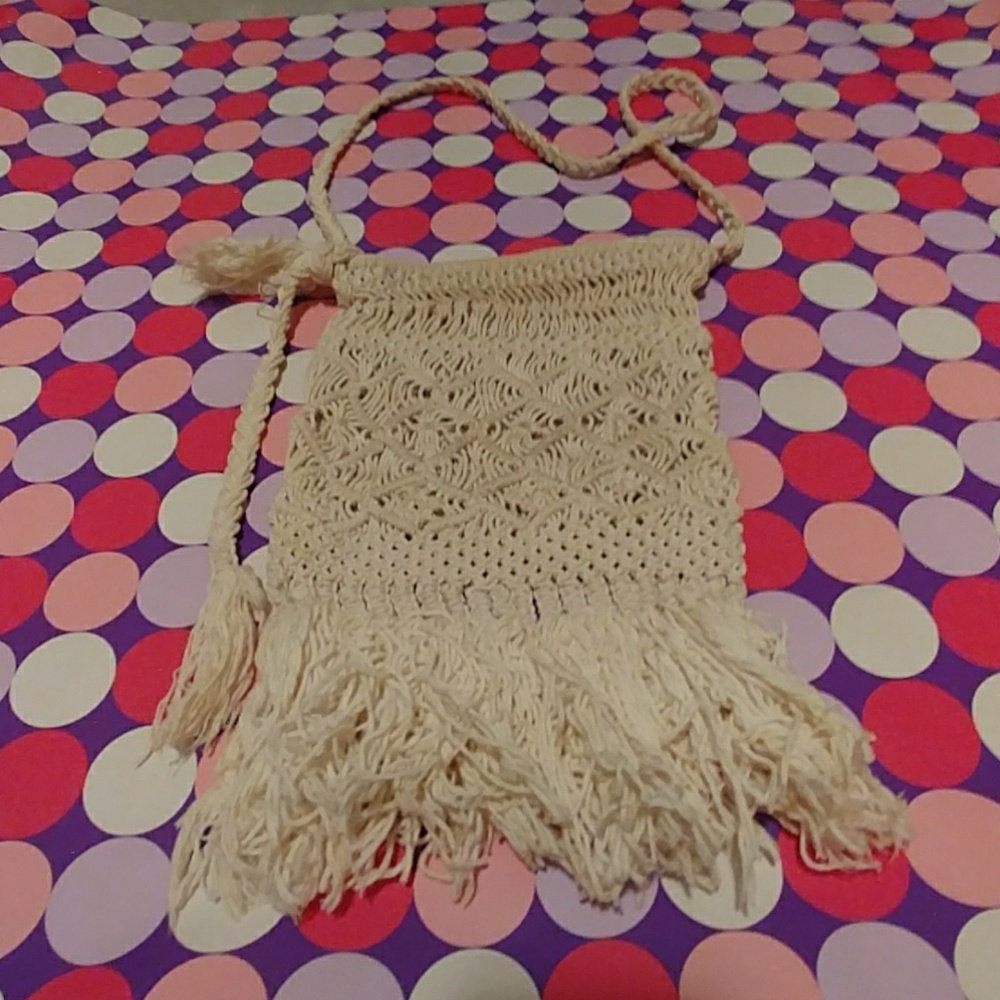 COPY - 60s Macrame Hippie Bag